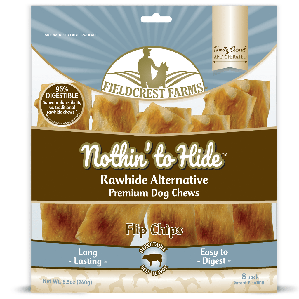 Nothin' to Hide Beef Flip Chips | Rawhide Alternative (8pk)