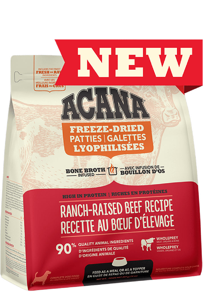 Acana Beef Recipe Freeze-Dried Patties | Dog (397g)