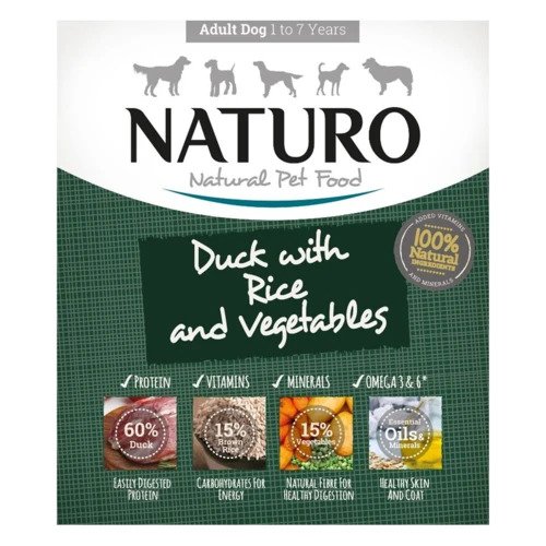 Naturo Duck with Rice &amp; Vegetables | Dog (400g)