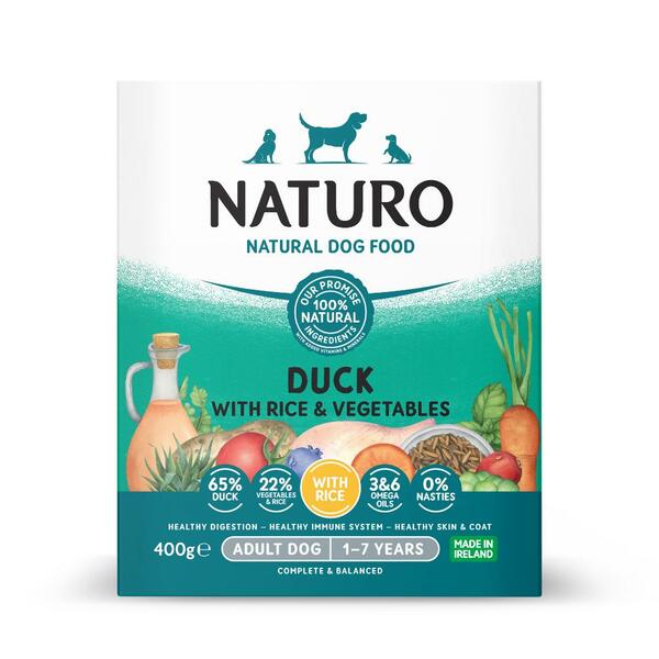 Naturo Duck with Rice &amp; Vegetables | Dog (400g)