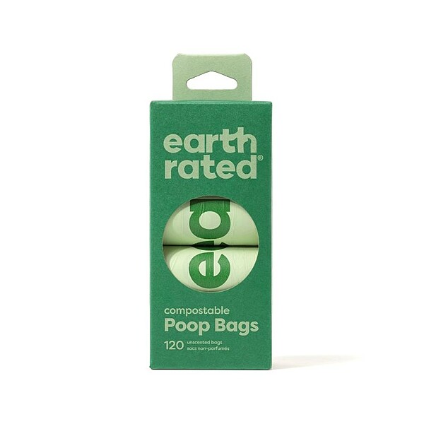 Earth Rated Unscented Compostable Refill Bags 8 Roll | (120 bags)
