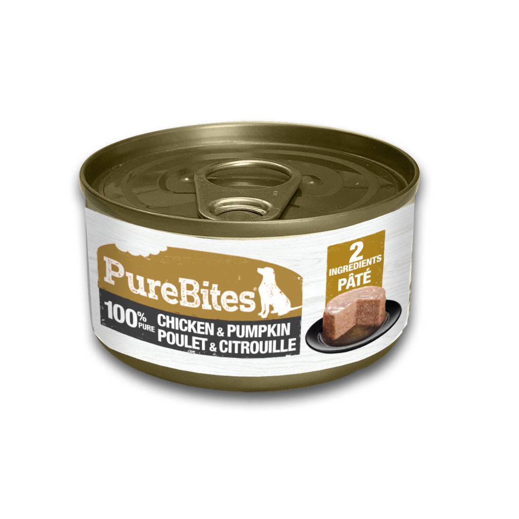PureBites 100% Pure Chicken &amp; Pumpkin Pate | Dog (2.5oz)