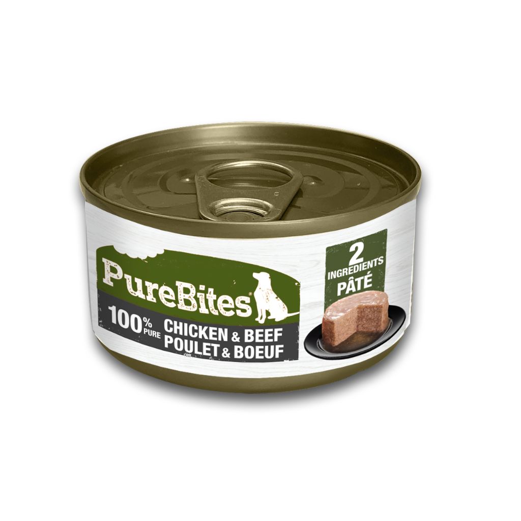 PureBites 100% Pure Chicken &amp; Beef Pate | Dog (2.5oz)