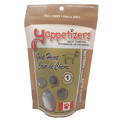 Yappetizers Dehydrated Goat Heart Treats (100g)