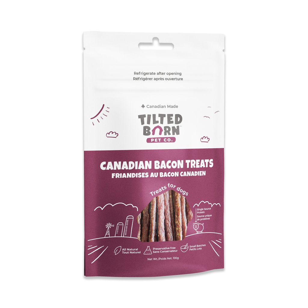 Tilted Barn Canadian Bacon Treats (100g)