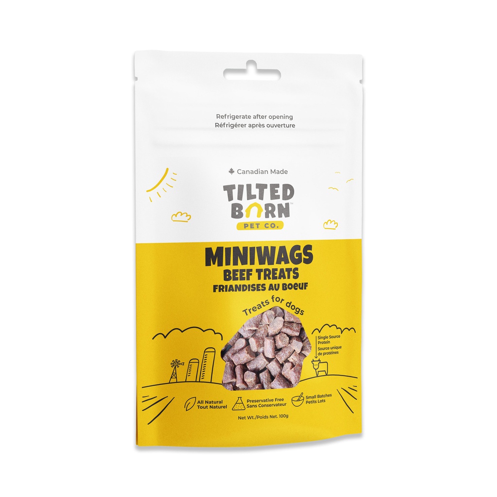 Tilted Barn Canadian Beef Miniwags Treats (100g)