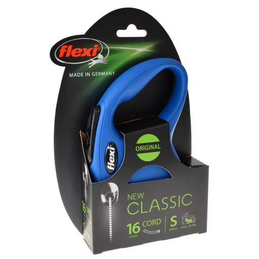 Flexi Classic Retractable Cord Dog Leash Blue (5m Cord)