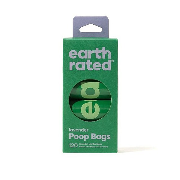 Earth Rated Lavender Scented Poop Bag Rolls (120 bags)