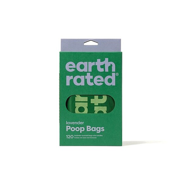 Earth Rated Lavender Scented Handle Poop Bags (120 Count)