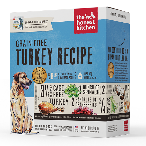Honest Kitchen Dehydrated Grain Free Embark Turkey | Dog (10lbs)