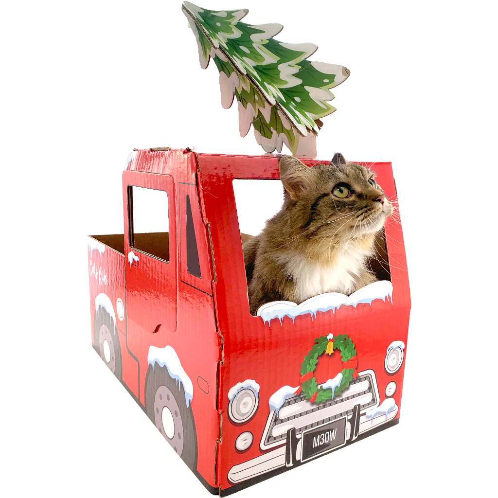 Royal Pet Holiday Red Truck Scratcher | Scratching Post