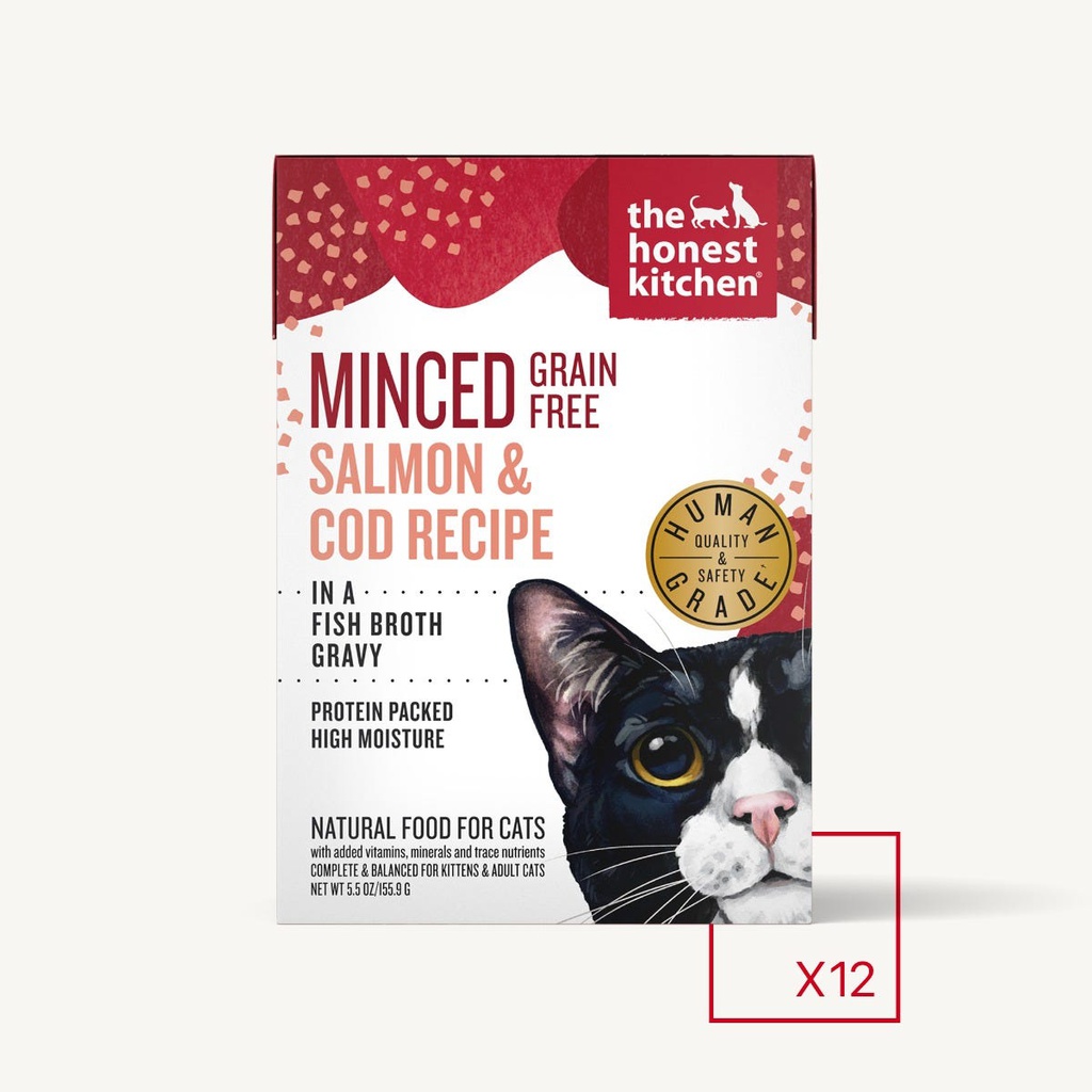 Honest Kitchen Minced Salmon and Cod in Fish Broth | Cat (5.5oz)