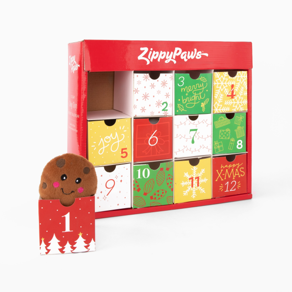 ZippyPaws Holiday Miniz Advent Calendar (12 pc)