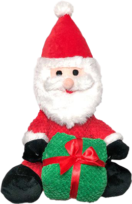 Patchwork Holiday Playful Pair Santa (15&quot;)