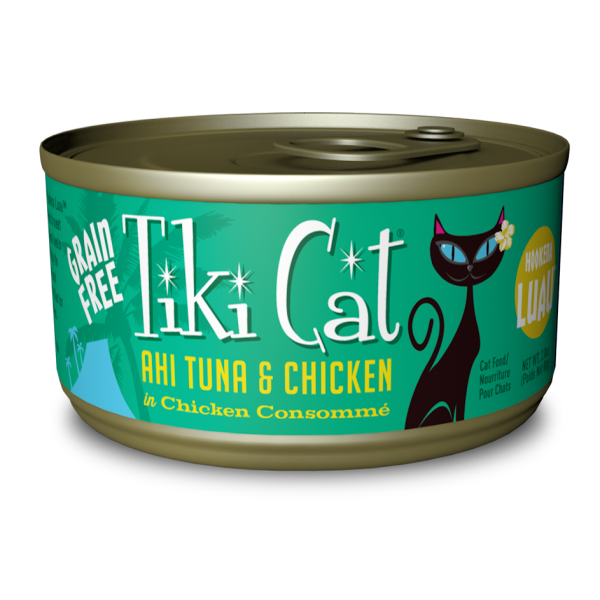 Tiki Cat Luau Ahi Tuna/Chicken in Chicken Consomme | Cat (2.8oz)