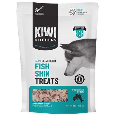 Kiwi Kitchens Freeze Dried Fish Skin Treats | Dog (50g)