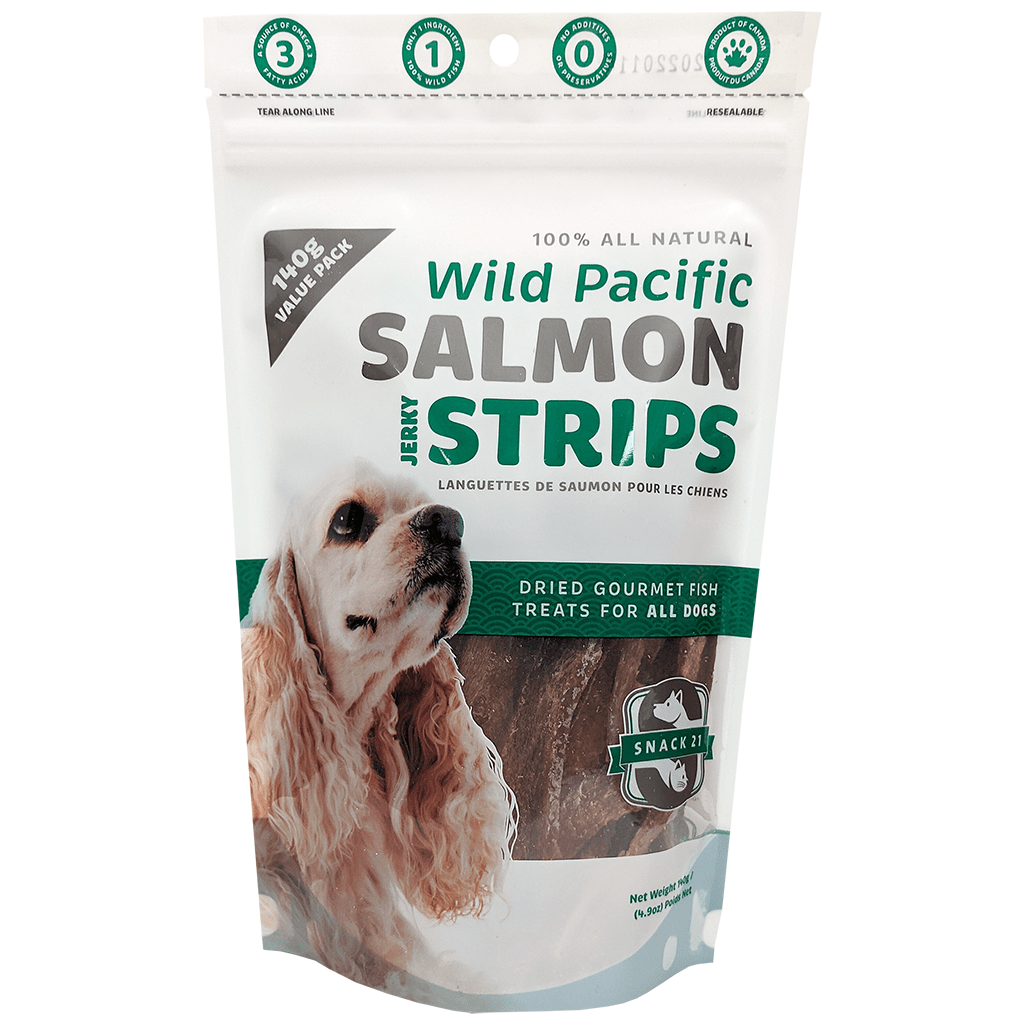 Snack 21 Wild Pacific Salmon Strips | Dog