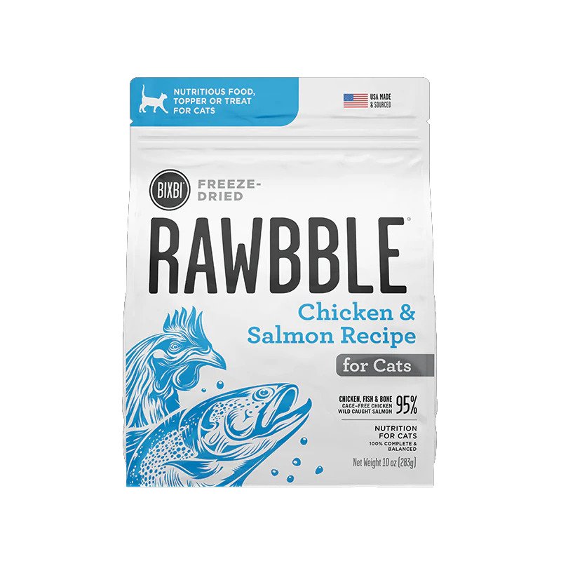 Bixbi Rawbble Freeze Dried Cat Food | Chicken &amp; Salmon (3.5oz)