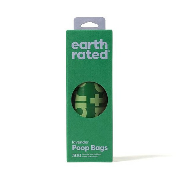 Earth Rated Lavender Scented Poop Bag Roll |  (300 Bags)