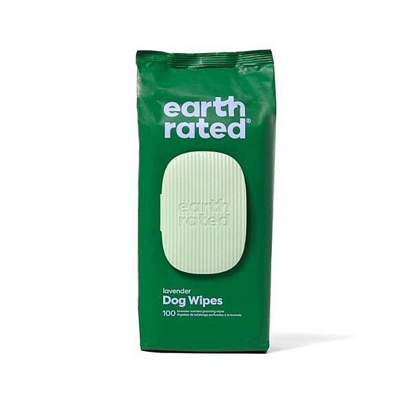 Earth Rated Compostable Lavender Scented Pet Wipes (100pk)