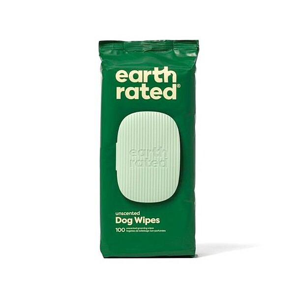 Earth Rated Compostable Unscented Pet Wipes (100pk)