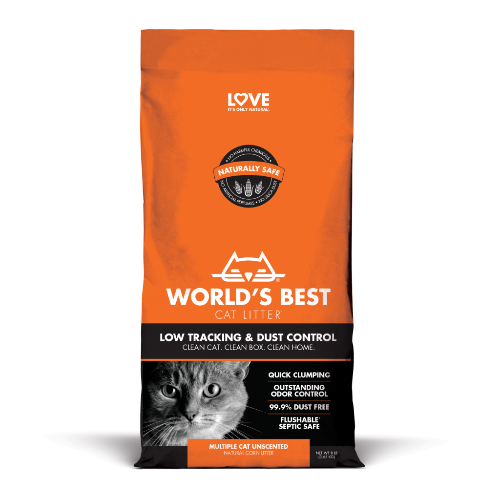 World's Best Cat Litter Low Tracking &amp; Dust Control (8Lbs)