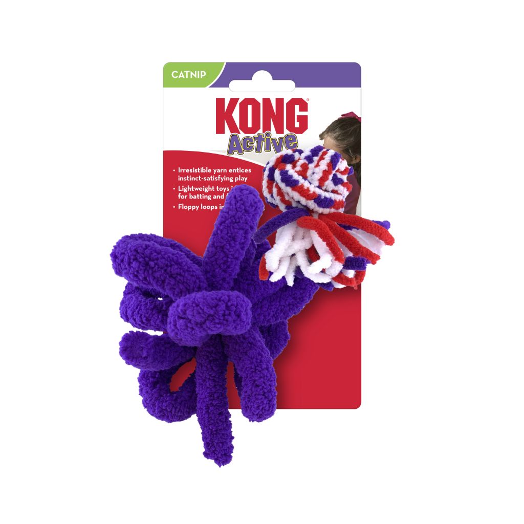 Kong Active Rope Red &amp; Purple | Cat (2pk)