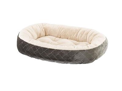Spot Quilted Cuddler | Oval Dog Bed (26&quot;)