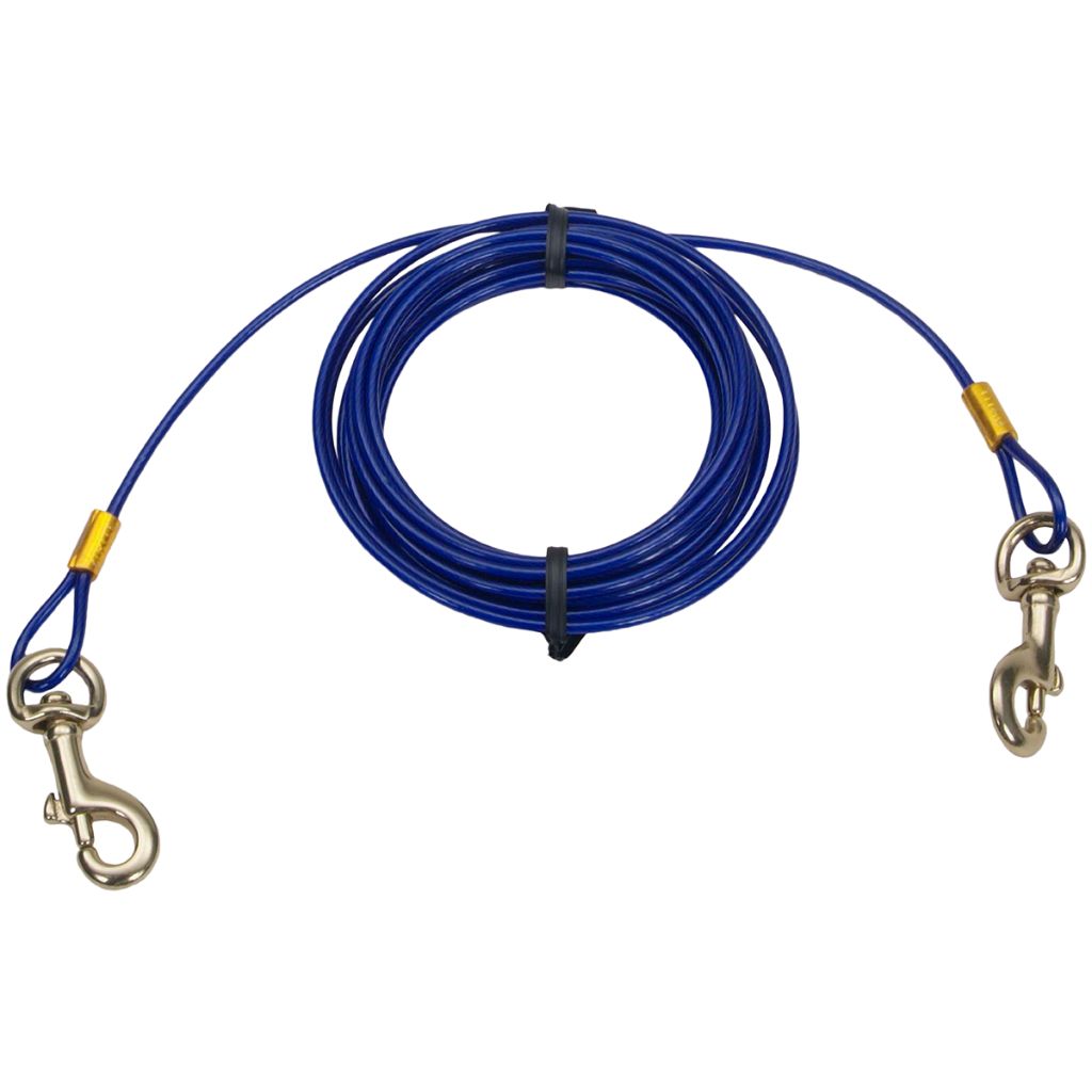 Titan Tie-Out Cable with Brass Snap (Medium)