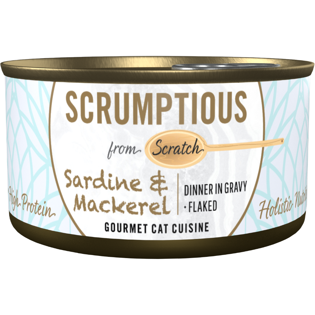 Scrumptious Sardines &amp; Mackeral in Gravy | Cat (2.8oz)