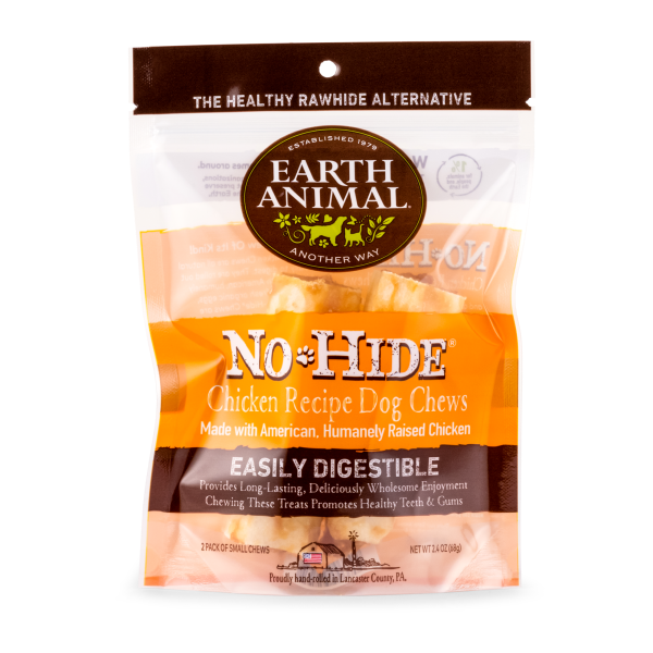 Earth Animal No-Hide Cage-Free Chicken | Rawhide Alternative (2pk)