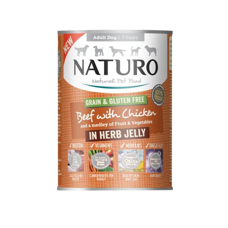 Naturo Beef &amp; Chicken with Vegetables | Dog (390g)