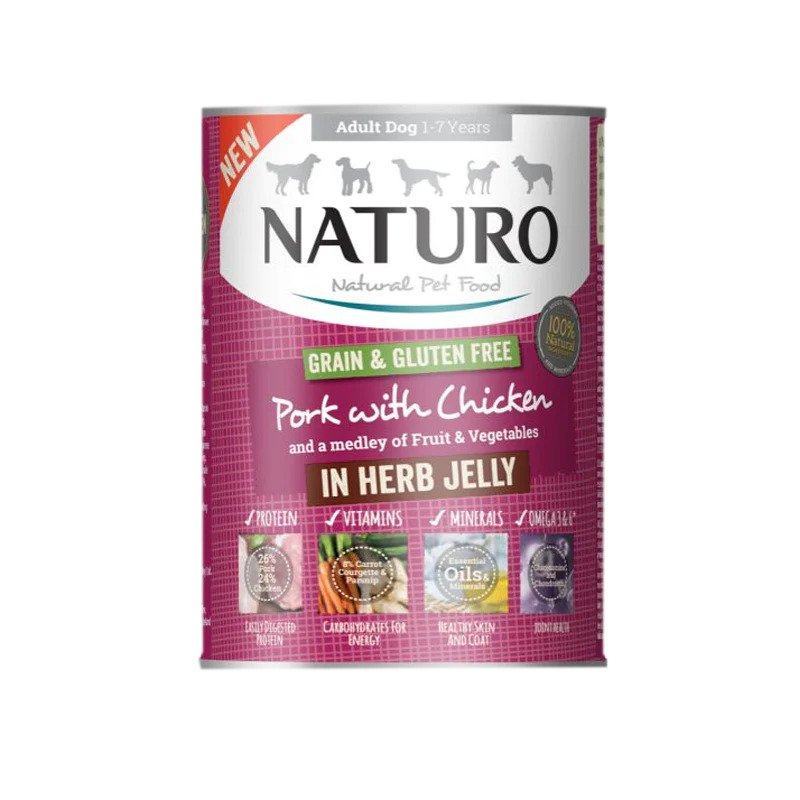 Naturo Pork &amp; Chicken with Vegetables | Dog (390g)