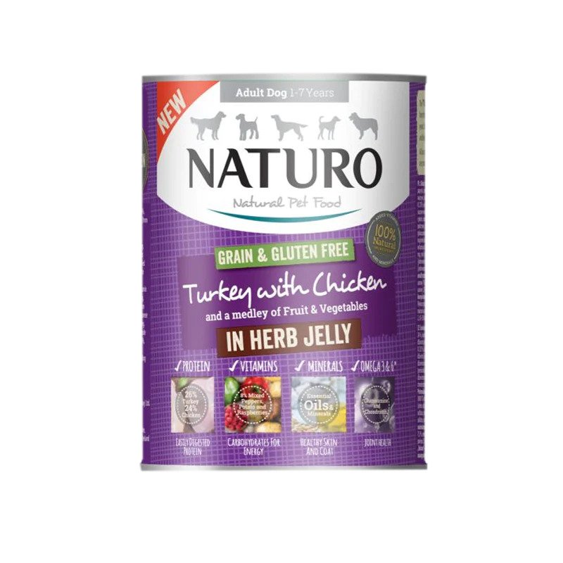 Naturo Turkey &amp; Chicken with Vegetables | Dog (390g)