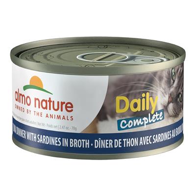 ALMO Daily Complete Tuna Dinner w/ Sardines in Broth (70g)