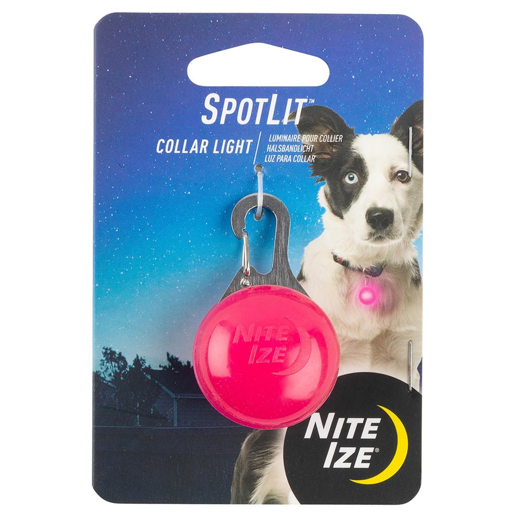 Nite Ize SpotLit LED Collar Light | Pink Plastic