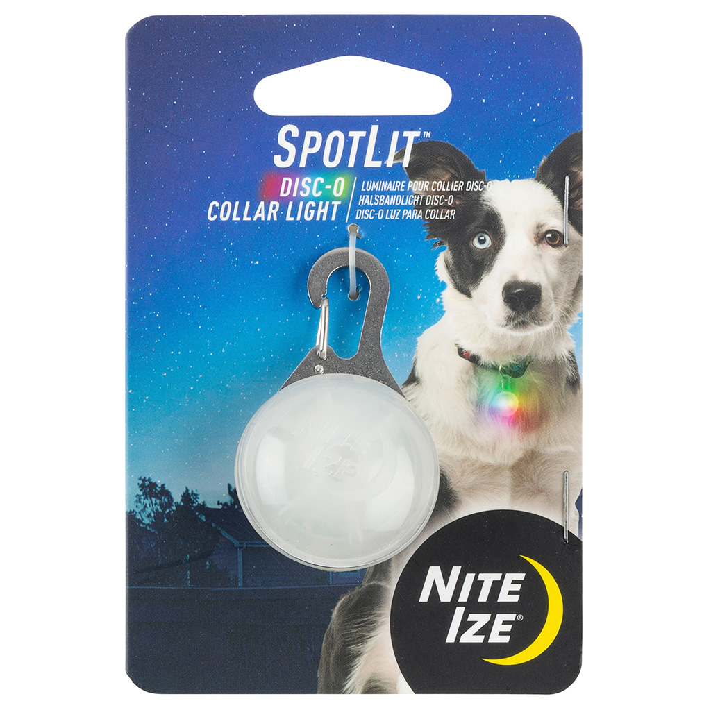 Nite Ize SpotLit LED Collar Light | Multicolour Disc-O
