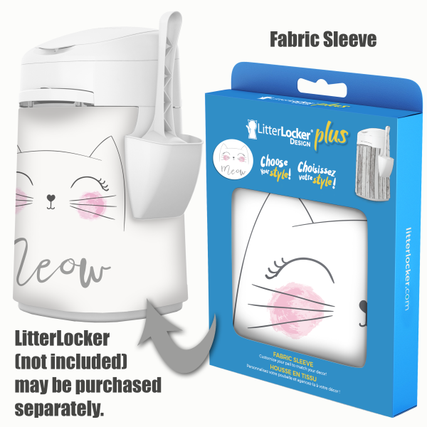 LitterLocker Design Plus Fabric Sleeve | Meow