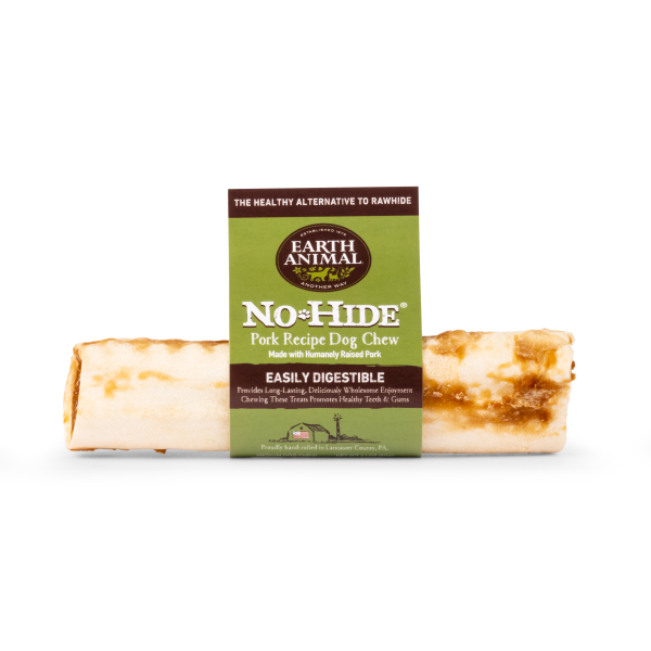 Earth Animal No-Hide Pork Recipe Dog Chew | Rawhide Alternative