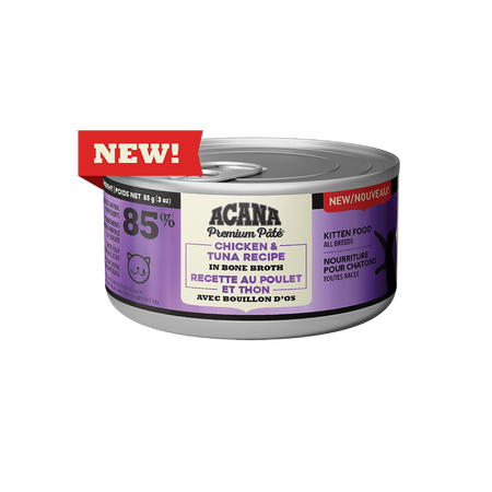 Acana Premium Pate Chicken/Tuna Recipe in Bone Broth | Kitten (85g)