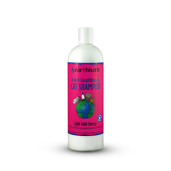 Earthbath Wild Cherry 2-in-1 Shampoo &amp; Conditioner | Cat (16oz)