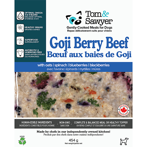 Tom &amp; Sawyer Gently Cooked | Goji Berry Beef (1 lb)