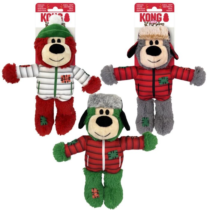 Kong Holiday Wild Knots Bear | Assorted (Small/Med)