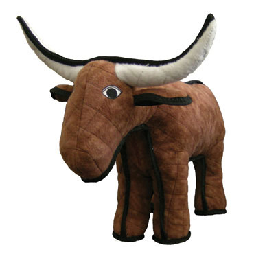 Tuffy Barnyard Bevo the Bull | Durable Soft Dog Toy