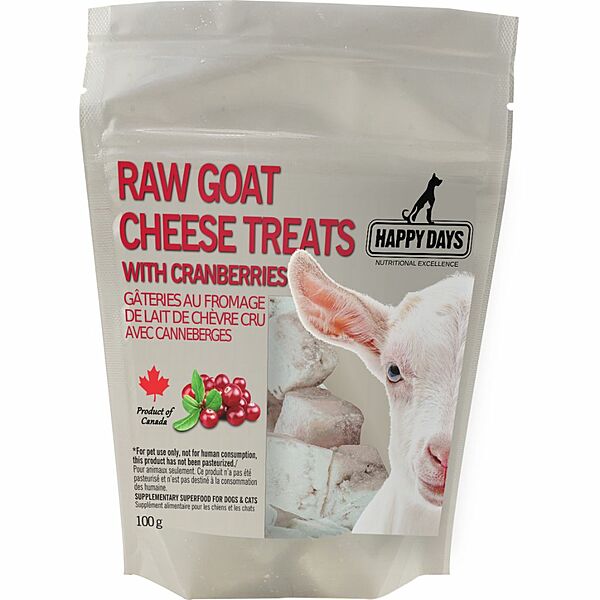Happy Days Frozen Raw Goat Cheese Treat | Cranberry (100g)