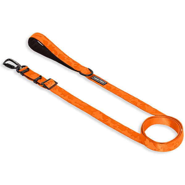 Canada Pooch Core Utility Leash | Orange Camo (Adjustable Length)