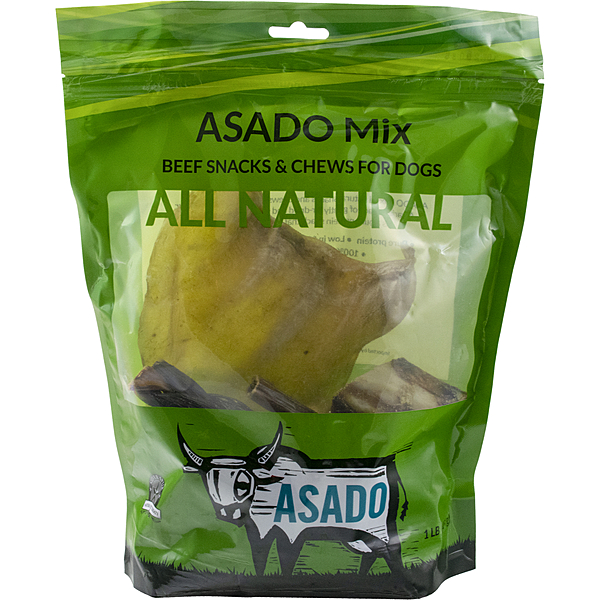 Asado Mixed Beef Snacks &amp; Chews | Dog (1Lb)