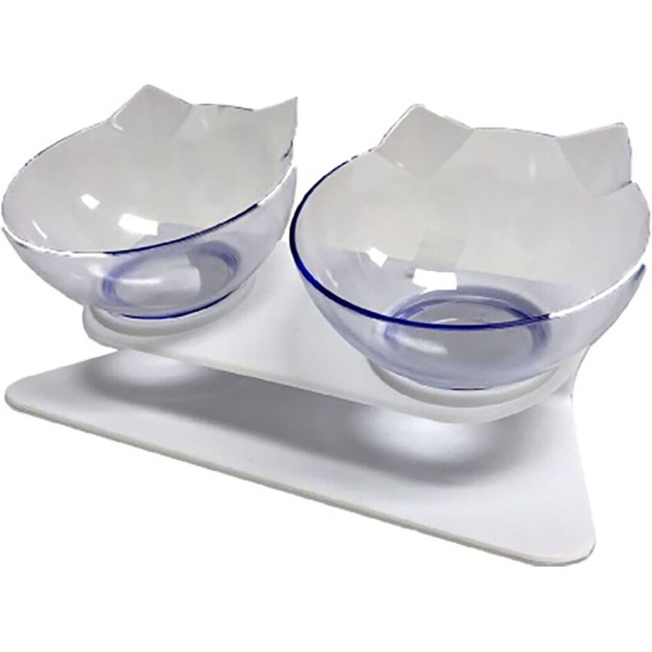 Gooeez Inclined Double Feeder | Cat Bowl
