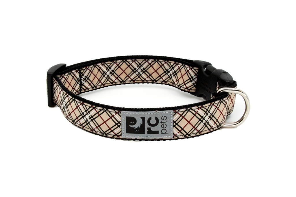 RC Pets Clip Collar (Tan Tartan)