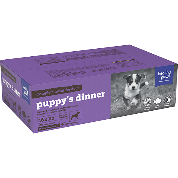 Healthy Paws - Big Box Dinner | Puppy's Dinner (16lbs)